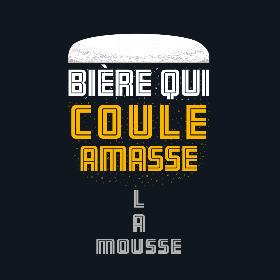 Bière qui coule amasse la mousse