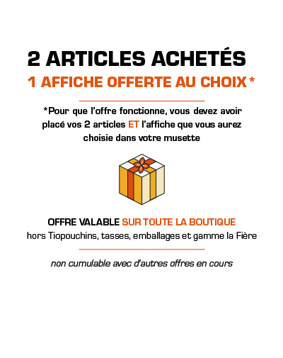 Offre 2 articles = 1 affiche