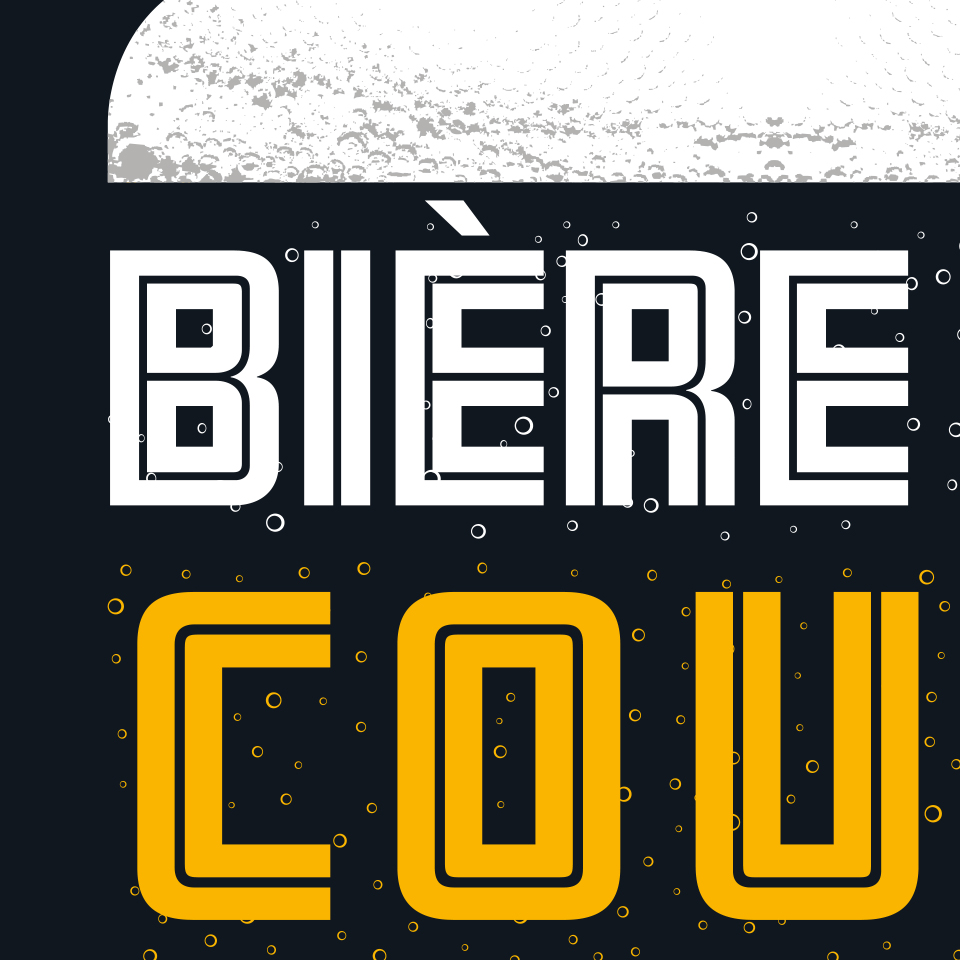 Bière qui coule amasse la mousse