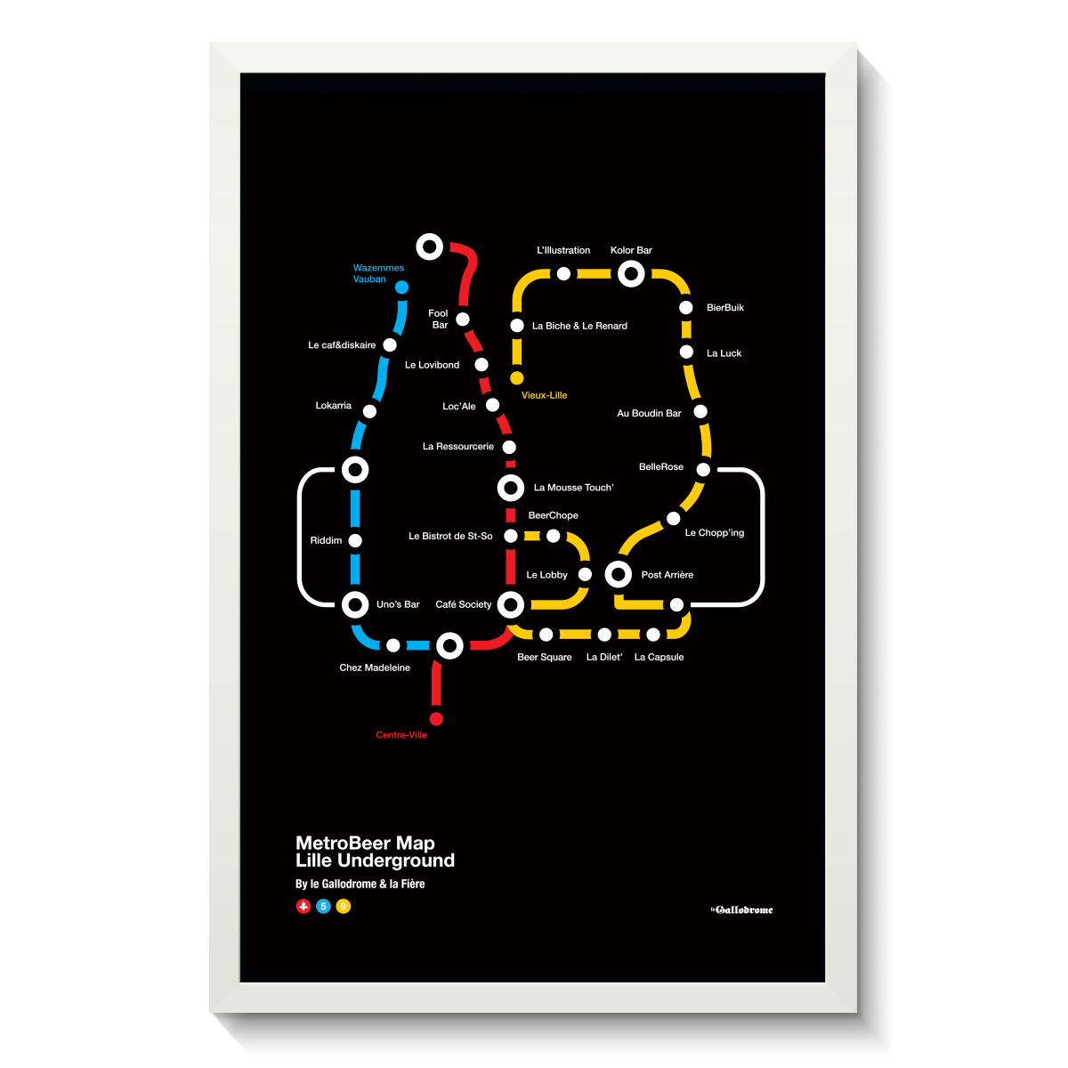 METROBEER MAP LILLE