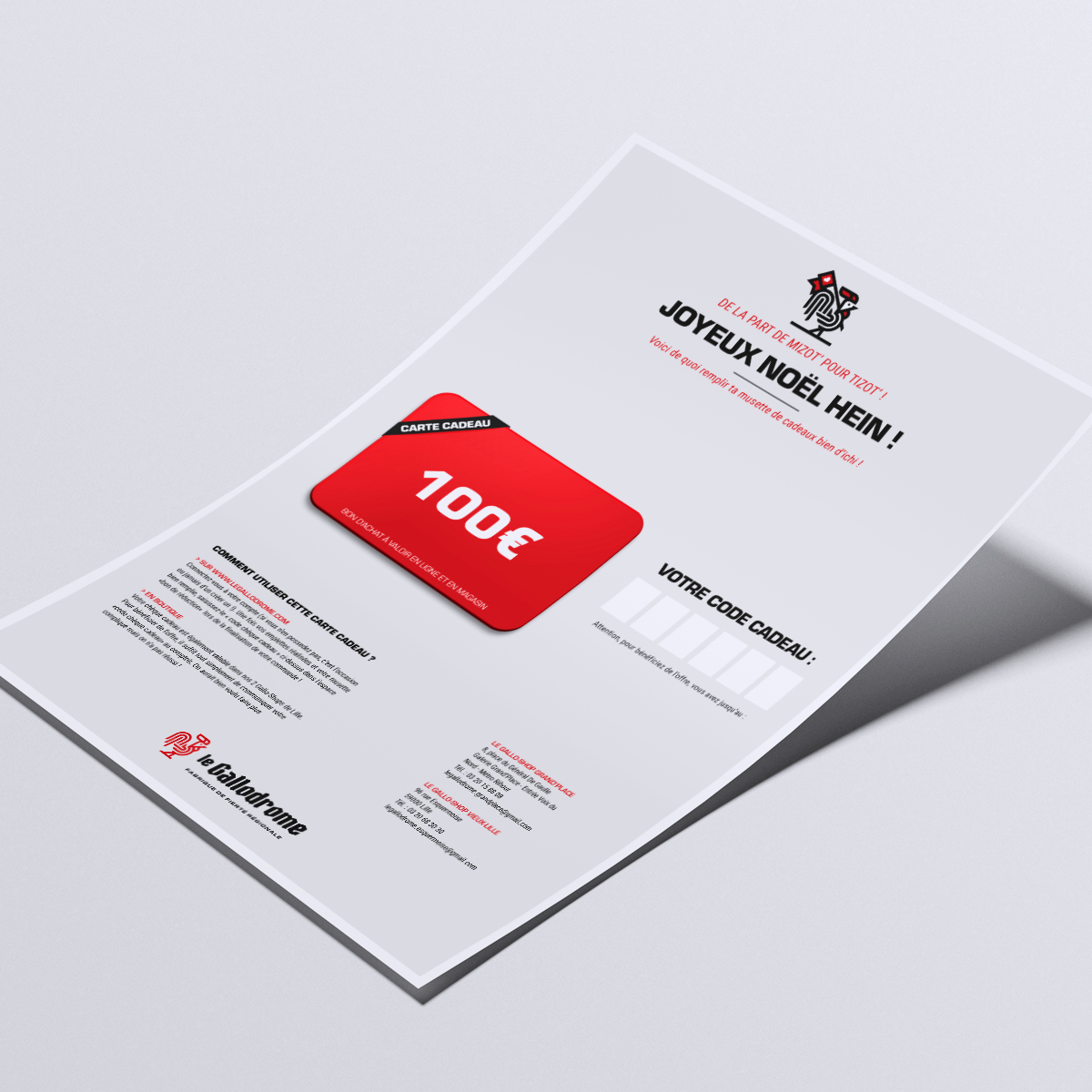 CARTE CADEAU NOËL