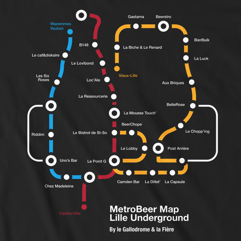 METROBEER MAP LILLE