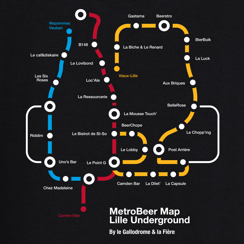 METROBEER MAP LILLE